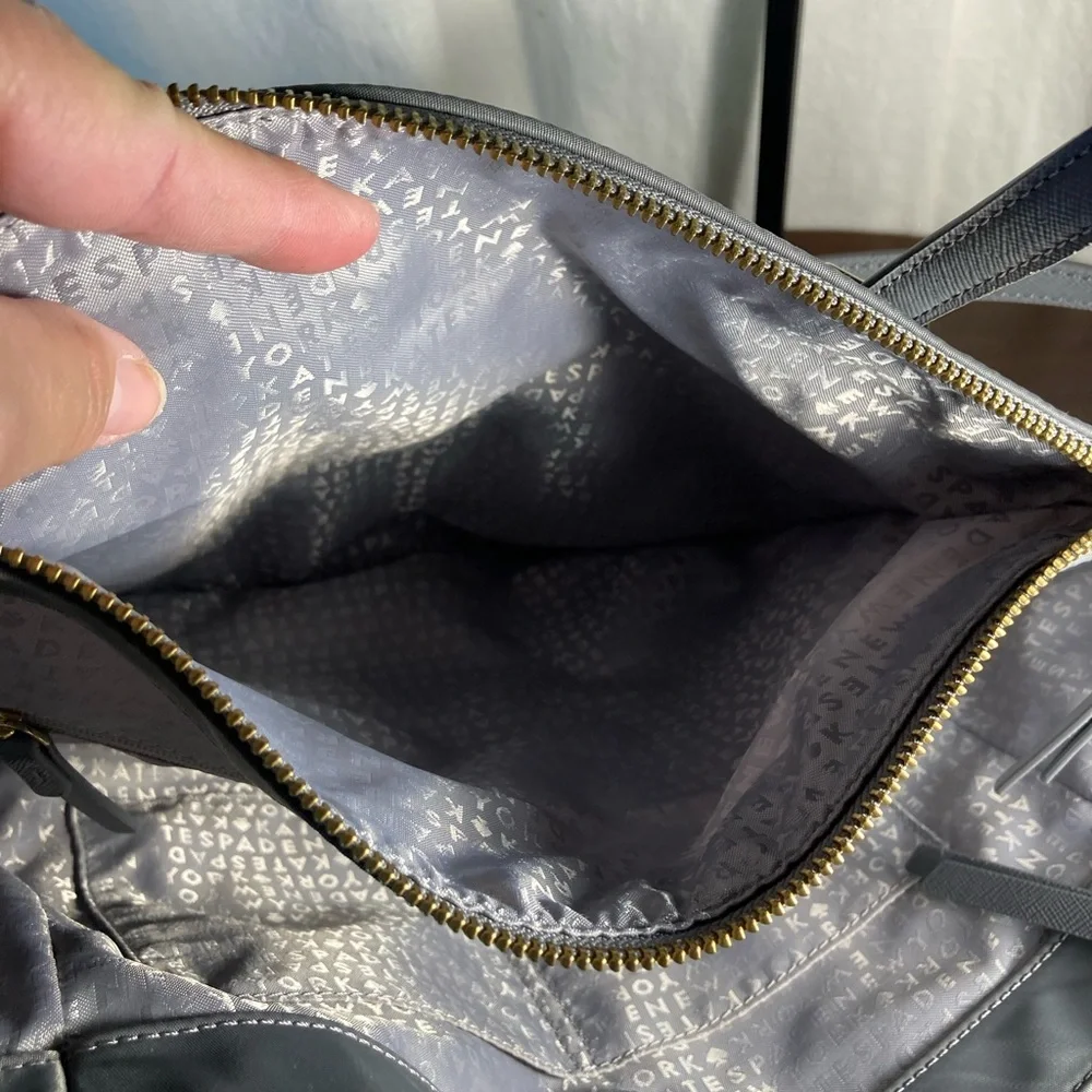 Kate Spade Light Gray Tote Bag